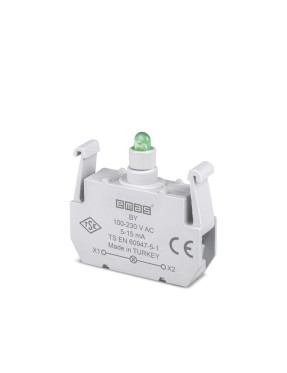 Emas BY Yedek LED'li 100-230V AC Yeşil Sinyal Blok