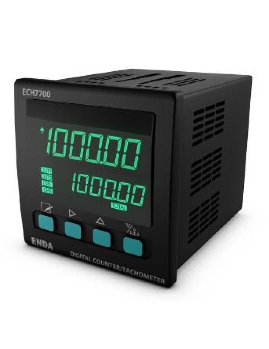 ENDA ECH7700-LV Dijital Sayıcı Takometre 72x72mm 10-30V DC / 8-24V AC Enda ECH7700-LV Dijital Sayıcı Takometre