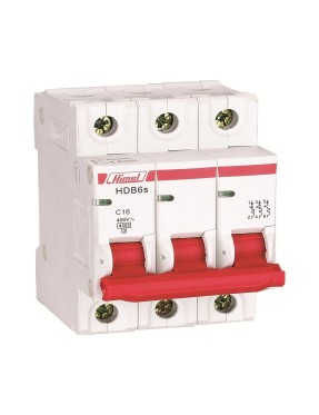 Himel HDB3WHN3C50 3 Kutup 6kA C Tipi 50A Otomatik Sigorta