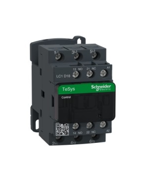 Schneider LC1D18F7 TeSys D 18 A 7,5 kW 110V AC Kontaktör 3 Kutuplu 1NO+1NC AC-3