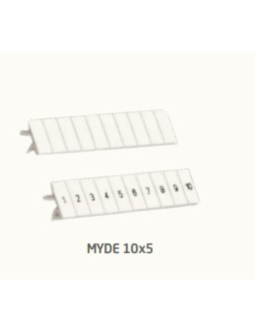 Molwex MLWX 071 076 10x5 Baskılı Klemens Etiketi MYDE 10X5 (*) Molwex MLWX 071 076 10x5 Baskılı Klemens Etiketi MYDE 10X5 (*)