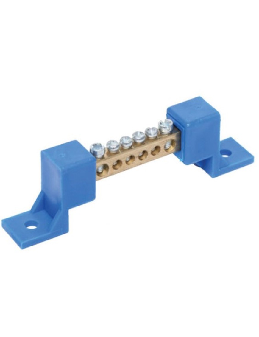 Tork PNK-80A06 80A 6 Delikli Ayaklı Pano Nötr Topraklama Klemensi Tork PNK-80A06 80A 6 Delikli Ayaklı Pano Nötr Topraklama Klemensi