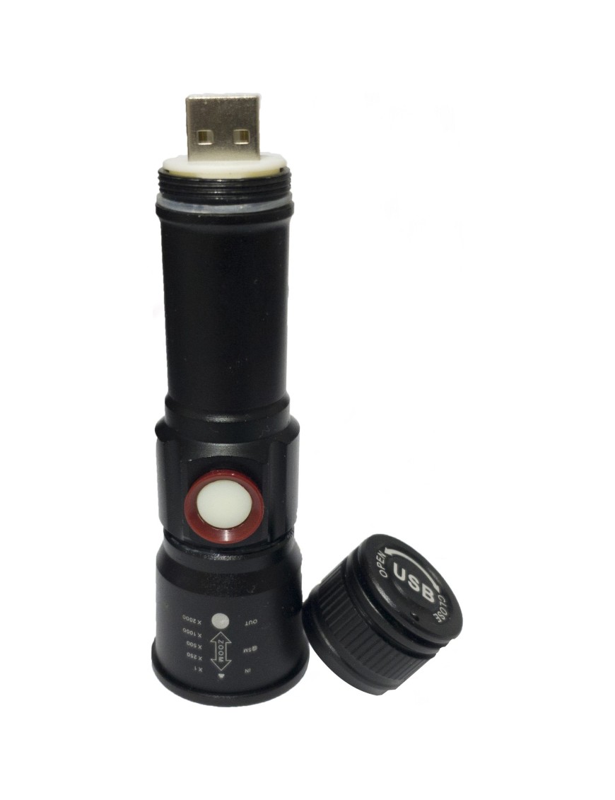 Panther PT-4060 USB Şarjlı Metal El Feneri 1000 Lümen Panther PT-4060 USB Şarjlı Metal El Feneri 1000 Lümen