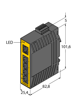 Turck U3-10852 SE20-84X-RJ522 Endüstriyel Ethernet  Yönetilmeyen Anahtar