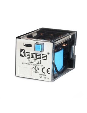 Emas RE1P11DC048 RE1 48VDC 3 Kontak 3 Kontak 11 Pin Endüstriyel Röle