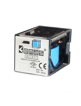 Emas RE1P11DC012 RE1 12VDC 3 Kontak 3 Kontak 11 Pin Endüstriyel Röle