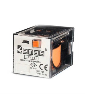 Emas RE1P11AC024 RE1 24VAC 3 Kontak 3 Kontak 11 Pin Endüstriyel Röle