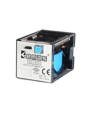 Emas RE1P08DC110 RE1 110VDC 2 Kontak 2 Kontak 8 Pin Endüstriyel Röle