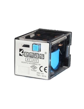 Emas RE1P08DC048 RE1 48VDC 2 Kontak 2 Kontak 8 Pin Endüstriyel Röle