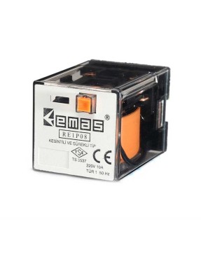 Emas RE1P08AC048 RE1 48VAC 2 Kontak 2 Kontak 8 Pin Endüstriyel Röle