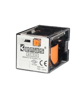 Emas RE1P08AC012 RE1 12VAC 2 Kontak 8 Pin Endüstriyel Röle