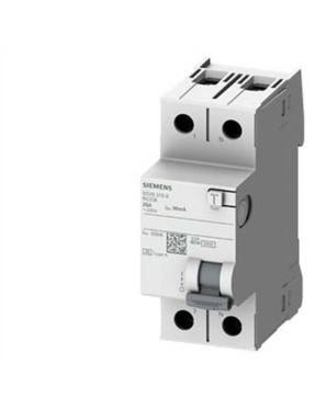 Siemens 5SV5312-6 A Tipi Monofaze Kaçak Akım Rölesi 30mA 25A 230V 1 Faz+N