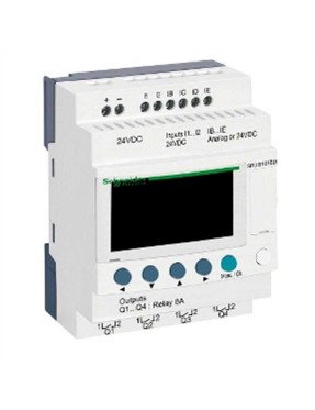 Schneider SR3B101BD 24 VDC 6 Girişli 4 Çıkışlı Zelio Kompakt Akıllı Role