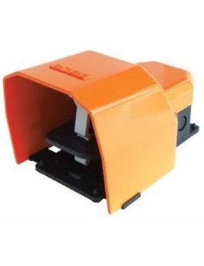 Emas PDKS11BX10T PDK Serisi Metal Korumalı 1NO+1NC Tekli Turuncu Plastik Pedal