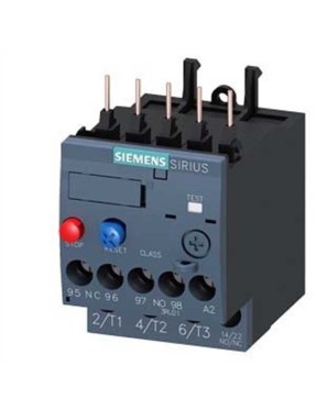 Siemens 3RU2116-0GB0 3Ru2 Sirius Termik Röle Faz Korumalı 1No 1Nc Yardımcı Kontaklı 0.43-0.63A Boy S00 Kontaktör Geçmeli