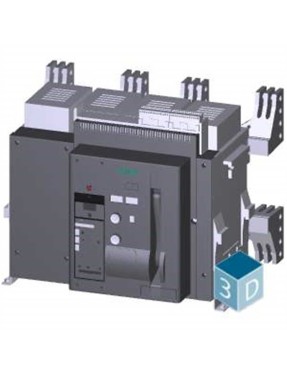 Siemens 3Wt8406-5Ua71-0Aa2 Açık Tip Güç Şalterleri 4 Ktp Çekm, Tip 4000A 66Ka 2No 2Nc Kontaklı