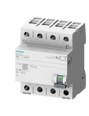 Siemens 5SV3647-4 B Tipi Trifaze Siquence Serisi Kaçak Akım Rölesi 300mA 80A 400V 3 Faz+N