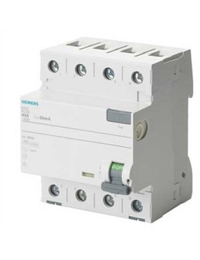 Siemens 5SV3644-6 A Tipi Trifaze Kaçak Akım Rölesi 300mA 40A 400V 3 Faz+N