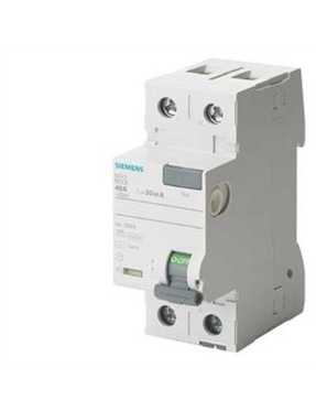 Siemens 5SV3612-6 A Tipi Monofaze Kaçak Akım Rölesi 300mA 25A 230V 1 Faz+N