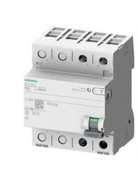 Siemens 5SV3324-4 B Tipi Monofaze Siquence Serisi Kaçak Akım Rölesi 30mA 40A 230V 1 Faz+N