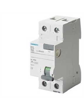 Siemens 5Sv4614-0 Hata Akımı Koruma Anahtarı-Fı (Kaçak Akım Koruma Rölesi)- 40A- 230V- 300Ma- Monofaze- Faz