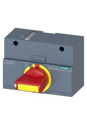 Siemens 3VA9257-0EK15 3Va Serisi Kompakt Güç Şalteri Aksesuarı, Önden Tahrik Mekanizması, Komple, 3Va1 250A, Aydınlatmalı, Gri
