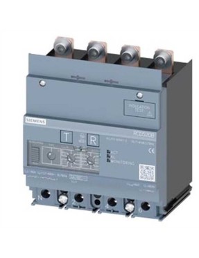 Siemens 3VA9114-0RL21 Sentron 3Va Kapak Akım Koruma Cihazları, 3Va11 Alta Montajlı (Trip Ünitesi Altı), 4 Kutuplu, Rcd520B, 160A