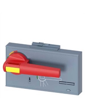 Siemens 3Vw9727-0Ek15 3Va27 Serisi Şalterler İçin Acil Stoplu Döner Kumanda Kolu