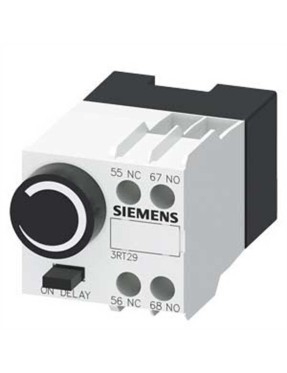 Siemens 3RT2926-2PA11 Pnömatik Zaman Rölesi Bloğu Açık Gecikme 1 ... 60 S 1NO+1NC S0 Boy