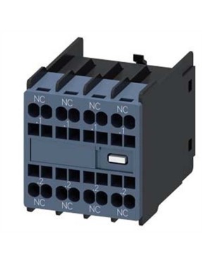 Siemens 3RH2911-2FA04 3RT2 ve 3RH2 Kontaktörleri̇ İçin Yardımcı Kontak Bloğu 2NO+2NC Ön Taraftan Montaj Yaylı