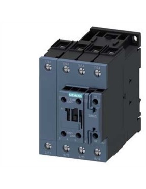 Siemens Sirius Kontaktör 3RT2337-1AB00 110A 24VAC Şebeke Gerilimi 400V 1NO+1NC Vida Bağlantılı S2 Boy 4 Kutuplu AC-1