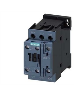 Siemens Sirius Kontaktör 3RT2025-1AB00 7.5kW 17A 24VAC 1NO+1NC Vida Bağlantılı S0 Boy 3 Kutuplu AC-3E/AC3
