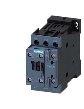 Siemens Sirius Kontaktör 3RT2028-1BB40 18.5kW 38A 24VDC 1NO+1NC Vida Bağlantılı S0 Boy 3 Kutuplu AC-3E/AC3