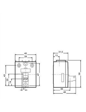 Siemens 3Rf2030 1Aa02 Yarı İletken Röle Soğutucusuz Kare Tip İşl Ger 24 240V Kum Ger 24Vdc 30A Max 6 9Kw