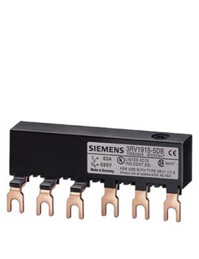 Siemens 3RV1915-5DB Modüler Aralık 45 Mm Bara 3-Faz İçin Bağlantı Parçası