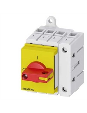 Siemens 3LD3030-0TL13 3LD3 Acil Stop Şalterleri Raya/Panoya Monte Edilebilir Sarı/Kırmızı 16A 75Kw 3 N