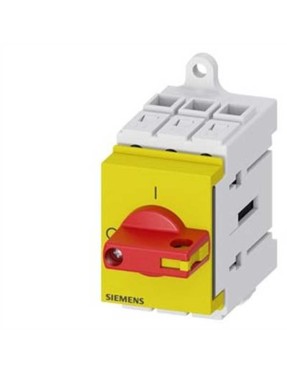 Siemens 3LD3030-0TK13 3LD3 Acil Stop Şalterleri Raya/Panoya Monte Edilebilir Tahrik Kolu Sarı/Kırmızı 16A 75Kw