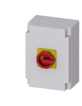 Siemens 3LD2866-0TB53 3LD2 Kutulu Tipler Ip65 Tahrik Kolu Sarı Kırmızı 125A 45 Kw