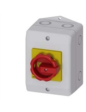 Siemens 3LD2264-0TB53 3LD2 Kutulu Tipler Ip65 Tahrik Kolu Sarı Kırmızı 32A 11 5 Kw