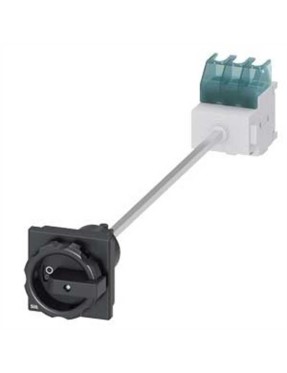 Siemens 3LD2213-0TK51 Acil Stop Şalterleri Tahrik Kolu Siyah Dipten Tespitli Kilitlemeli Kapı Bağlantılı A