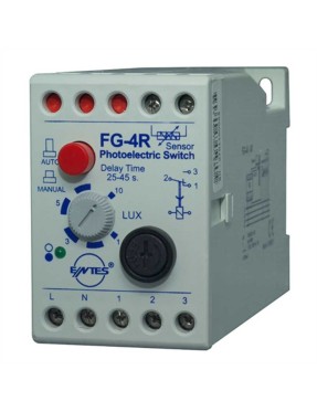 Entes M0095 FG-4R Sigorta Korumalı Fotosel Röle 1-10 Lüx Ayarlı 190-255VAC
