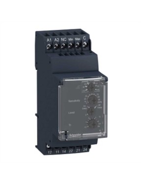 Schneider RM35LM33MW, Sıvı Seviye Kontrol Rölesi, 24-240 Volt AC/DC, 2 K/A(2CO), 0.1-5 Saniye, 250 Ohm-1 MOhm
