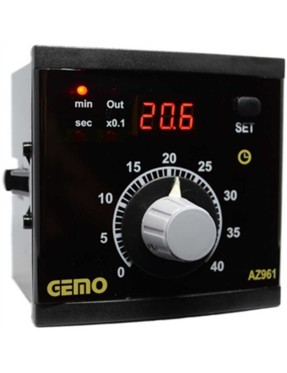 Gemo AZ961-230VAC Analog SET'li Temel Fonksiyonlu Zaman Rölesi