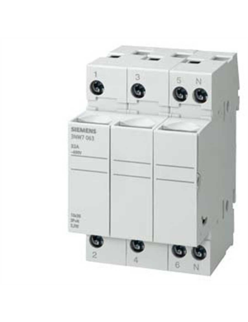 Siemens 3Nw7333 Silindirik Sigorta Yuvası Kartuş Sigorta Yuvası 8X32Mm 3 Kutup 20 A Siemens 3Nw7333 Silindirik Sigorta Yuvası Kartuş Sigorta Yuvası 8X32Mm 3 Kutup 20 A