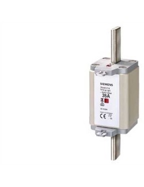 Siemens 3Na6250 Steatit(Seramik) Gövdeli Nh-Bıçaklı Sigorta Buşonu- 300A- Boy 2- Genişlik 57,8Mm- İlave Ön Y