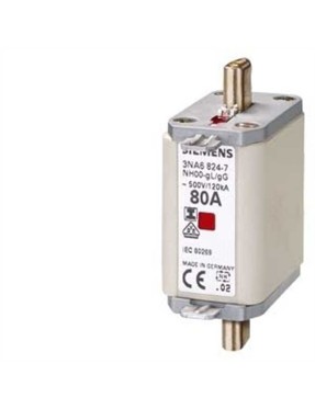 Siemens 3Na6836 Steatit(Seramik) Gövdeli Nh-Bıçaklı Sigorta Buşonu- 160A- Boy 00- Genişlik 30Mm- İlave Ön Yü