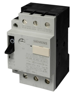 Siemens 3VU1300-1MB00 Motor Starter Koruyucu, 600 V, 25 A, 3 Kutup, Motor Fla 0,1 İla 0,16 Amp, 1No-1Nc (Muadil Ürün: 3Rv2011-0Aa10)