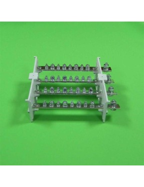 Loobar 4 Kutup 1/8 SKP Giriş-Çıkışlı, Bakır Baralı Dağıtıc ı400 Amper