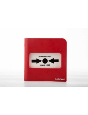 Netelsan M.U.YAN.00026 Analog Adresli Yangin Alarm Butonu