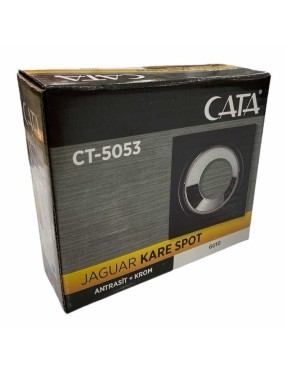 Cata Ct 5053 Jaguar Kare Spot Siyah Kasa Platin